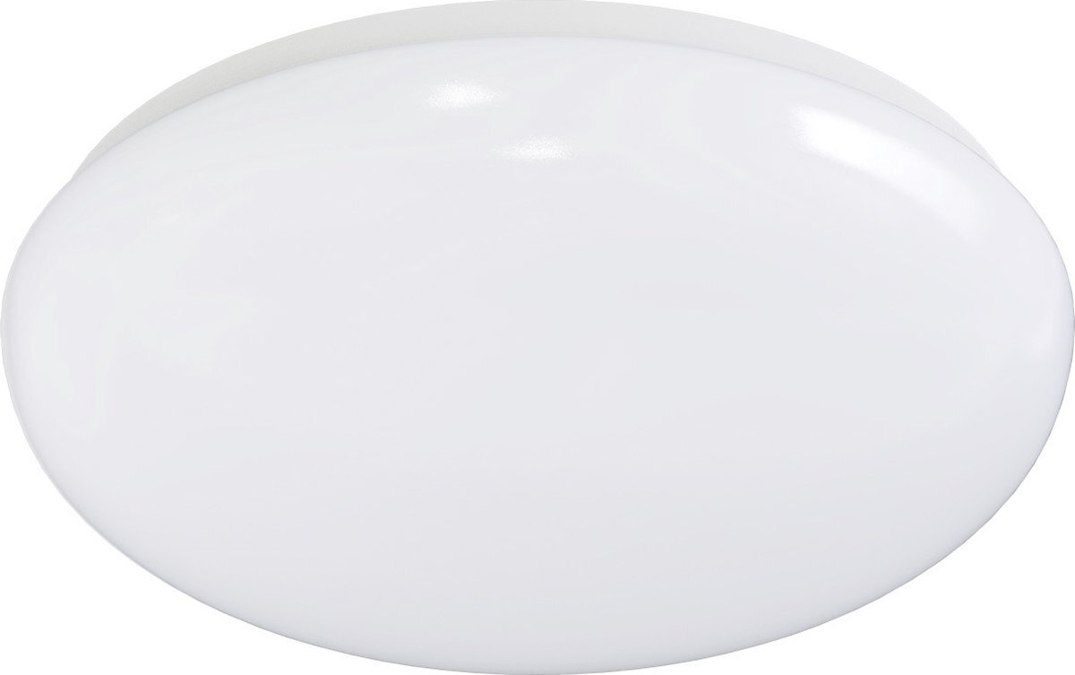 Aigostar LED Plafondlamp met Bewegingssensor - Opbouw Rond 12W - Warm Wit 3000K - 360° - Mat Wit Aluminium