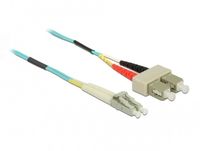 Delock câble InfiniBand et fibre optique 1 m LC SC couleur aqua