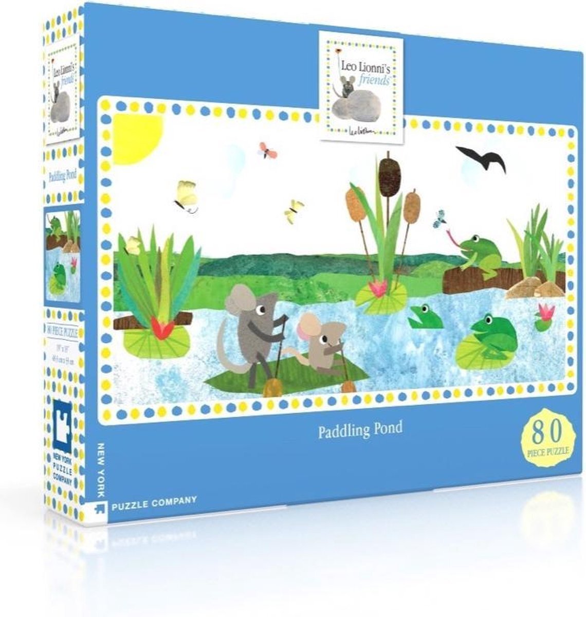 The New York Puzzle Company Paddling Pond - NYPC Leo Lionni Collectie Puzzel 80 Stukjes