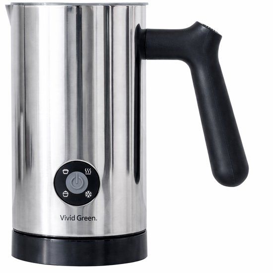 Vivid Green Foamix Pro Elektrische Melkopschuimer - 4-in-1 - RVS - Zilver - PFAS-vrij - 300ml