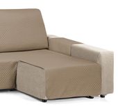 Martina Home Diamond chaise longue, gewatteerd, 240 cm, leer - universeel