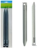 Merkloos / Sans marque Van Der Meulen Sneek B.V. Tent haringen - 40 stuks - metaal - halfrond - 22 cm - zilver