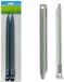 Merkloos / Sans marque Van Der Meulen Sneek B.V. Tent haringen - 40 stuks - metaal - halfrond - 22 cm - zilver