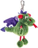 Schaffer Knuffel! 0223 Pluche Sleutelhanger Draak Florian, 9 cm, Groen