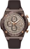 Gc Gc Idolsport Chrono Silicone Quartz Chronograafhorloge Bruin Kast Gemaakt Van 100% Roestvrij Staal En Een Armband Van 100% Siliconen 45 Z68005G1