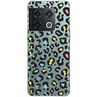 1001 coques OnePlus Siliconen hoesje compatibel met OnePlus 10 Pro 5G Luipaardkleur