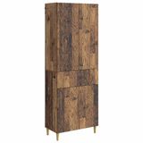 vidaXL - Bank loungeset - 2-delig - Oud hout