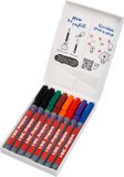 edding 361 whiteboardmarker set - diverse kleuren - 8 whiteboard stiften - ronde punt 1 mm