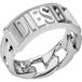 Diesel heren Staal Ring zilver maat 56