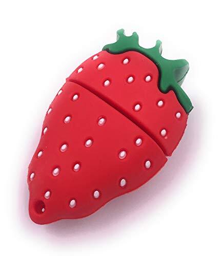 H-Customs Aardbei Fruit USB Flash Drive 8GB 16 GB 32 GB 64 GB 2.0/3.0 64GB