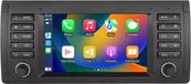 Happiq Autoradio met Bluetooth et CarPlay pour BMW X5 E53/E39/M5 (1996–2003) – Compatible avec Apple et Android – Installation stéréo avec navigation – Système de navigation – 2 Go RAM, 32 Go mémoire de stockage