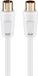 Goobay 67282 coax-kabel 1,5 m Coaxiaal Wit