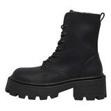 ONLY ONLBANYU-3 PU Monochrome LACE Boot NOOS enkellaarzen, zwart, 41 EU