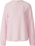 s.Oliver Blouse V-hals Lange Mouw Roze Viscose Regular Fit Vrouwen 46