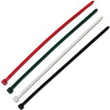50 Kabelbinder-assortiment, diverse kleuren, 4,8 x 200 mm, 50 stuks