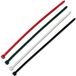 50 Kabelbinder-assortiment, diverse kleuren, 4,8 x 200 mm, 50 stuks