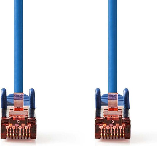 Nedis CAT6 Netwerkkabel - RJ45 Male - RJ45 Male - S/FTP - 10.0 m - Rond - LSZH - Blauw