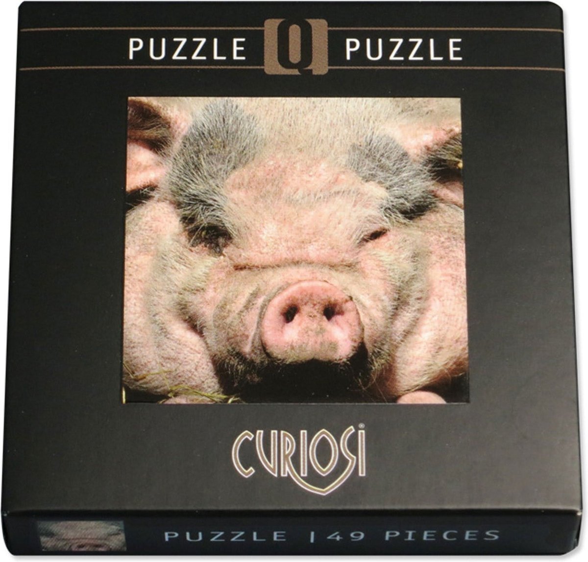 Curios Curiosi Q-puzzel (extra moeilijk) - Varken (49 stukjes)