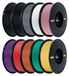 Filament PLA haute vitesse, 1,75 mm, lot de 10 bobines de 1 kg, ensemble multicolore