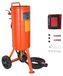 VEVOR Robuuste hogedruksandstraalmachine, 37 l, luchtzandstraalset, 60-110 psi, draagbare schuurtank met 2 keramische sproeiers en 2,3 m slang voor het verwijderen van verf, vlekken, roest