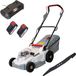 ikra GmbH IKRA accu-grasmaaier ICM 2/2037 met mulch-functie, inclusief twee 20 V accu’s, dubbele snel-lader en reservemessen