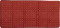 MSV Antislip Badmat - Douchemat met Zuignappen - Badkamermat Rubber - Terracotta - 76 x 36 cm
