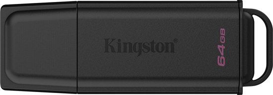 Kingston Technology DataTraveler 64GB Portable USB 3.2 Gen 1 Exodia Black