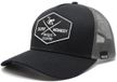 Surf Monkey Trucker Cap - 5 Panel - One Size - Organic Cotton - Lead Black