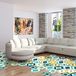 Ambiance Sticker Cementtegels voor vloer - Azulejos met laminaat bescherming van kunststof, antislip, zelfklevend, zeshoekige tegels, waterbestendig, 10 stuks, 20 x 18 cm