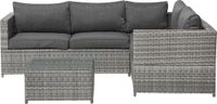 Beliani AVOLA Loungeset - 4 persoons - Grijs - PE rotan