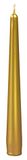 Cera di Giorgio Risthò tapered lacquered candles, wax, gold, 2.2 x 2.2 x 21 cm, 3 pieces