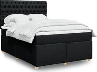 Maison Exclusive - Boxspringbed met matras, noir, 160x200 cm, textile