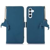 Samsung Étui Galaxy S26+ en cuir avec RFID - Bleu