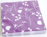 Servetten: Party-servetten "Purple", 33 x 33 cm, 20 stuks