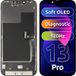 MP Apple iPhone 13 Pro Display met Touchscreen MP, met Frame, Soft OLED FHD 120Hz Diagnostic Versie, Zwart