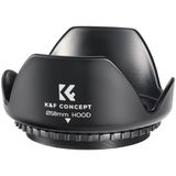 K&F Concept Zonnekap lenskap 58 mm, universele bloemzonnekap voor Canon, Sony, Nikon, Olympus, Fujifilm Pentax