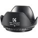 K&F Concept Zonnekap lenskap 58 mm, universele bloemzonnekap voor Canon, Sony, Nikon, Olympus, Fujifilm Pentax