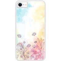 Apple iPhone SE Watercolor flowers Verstevigd hoesje met sublimatie bedrukking