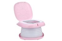 NK Kindertoilet voor baby's en kinderen, draagbaar, opvouwbaar, kinderdesign, leren, hygiënisch, luierovergang, leren, grappig, veilig, eenvoudig te bedienen, inclusief zakken