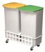 Durable DB81605 40L Rectangulaire Plastique Vert, Gris, Jaune