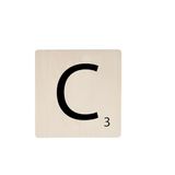 Homéa Decorative Wooden Letter 15 x 15 cm "C"