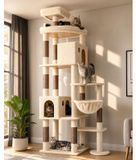 Merkloos Krabpaal Beige 213 cm