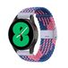 By Qubix Qubix Braided Bandje - Blauw/roze - Geschikt voor Samsung Galaxy Watch 42mm