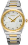 Seiko SUR604P1 Dames Polshorloge Saffierglas Staal Zilverkleurig/Goudkleurig