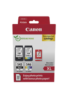 Canon PG-545XL / CL-546XL Multipack - Zwart, Cyaan, Magenta, Geel - 2 stuks