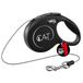Flexi New Classic Leash, Cord Version, Modern and Ergonomic Shape, Advanced Guidance System, Retractable Leash, Made in Germany, Black, XS - 3m