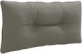 vidaXL - Rugkussen - PUTTEN - 100% Polyester - Grijs - 70 x 40 x 10 cm