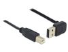 DeLOCK USB 2.0 A Male to USB B Male Cable - Angled/Straight - 3m - Black