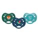 Dodie ESSENTIEL anatomische fopspenen, fopspeen voor baby's, +18 maanden, blauw, groen, papegaai, 3 stuks