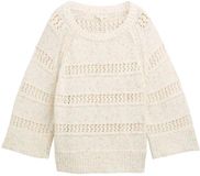 Tom Tailor - Pull en maille coupe ample - Taille XL - design coloré vert corail